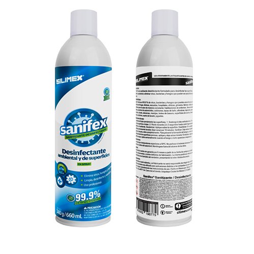 Spray Desinfectante Sanitizante 660ml SILIMEX